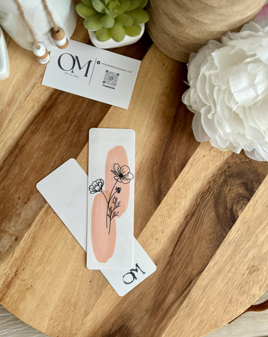 Orange Watercolor Bookmark